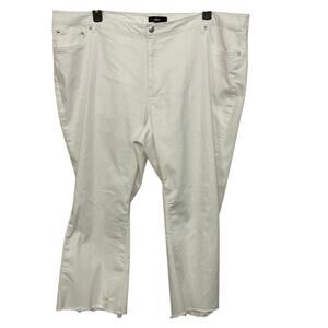 Ellos Women’s White Cropped Jeans Size 26